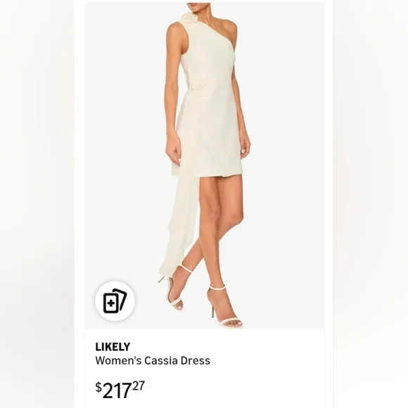 White Draped Wrap Mini Dress - Picture 2 of 16